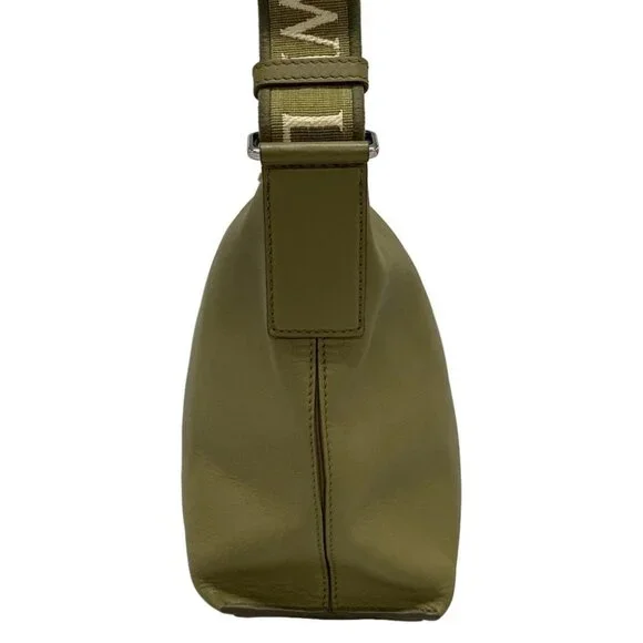 LOEWE Cubby Cross Body Bag Small - Khaki Cream Calf Skin Jacquard Shoulder Bag - Picture 4 of 14